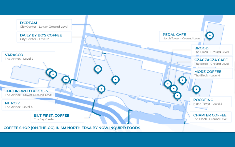 Map - Coffee Shop on-the-go in SM North